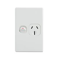 Elegant Single Power Point 250V 15A - Vertical