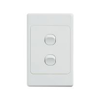 Ultima 2 Gang Switch 250V 16AX - Vertical