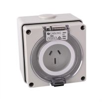 Socket Outlet 3Flat Pin IP66 250V 15A