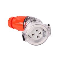 Angle Extension Socket  IP66 500V 4Pin 20A