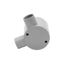 Deep Junction Box 20mm 2 Way Right Angle - 10 Pack