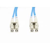 2m LC-LC OM4 Multimode Fibre Optic Cable: Blue