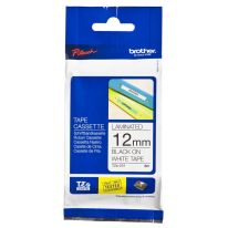 Brother Strong Adhesive TZe Tape - Black on White - 12mm