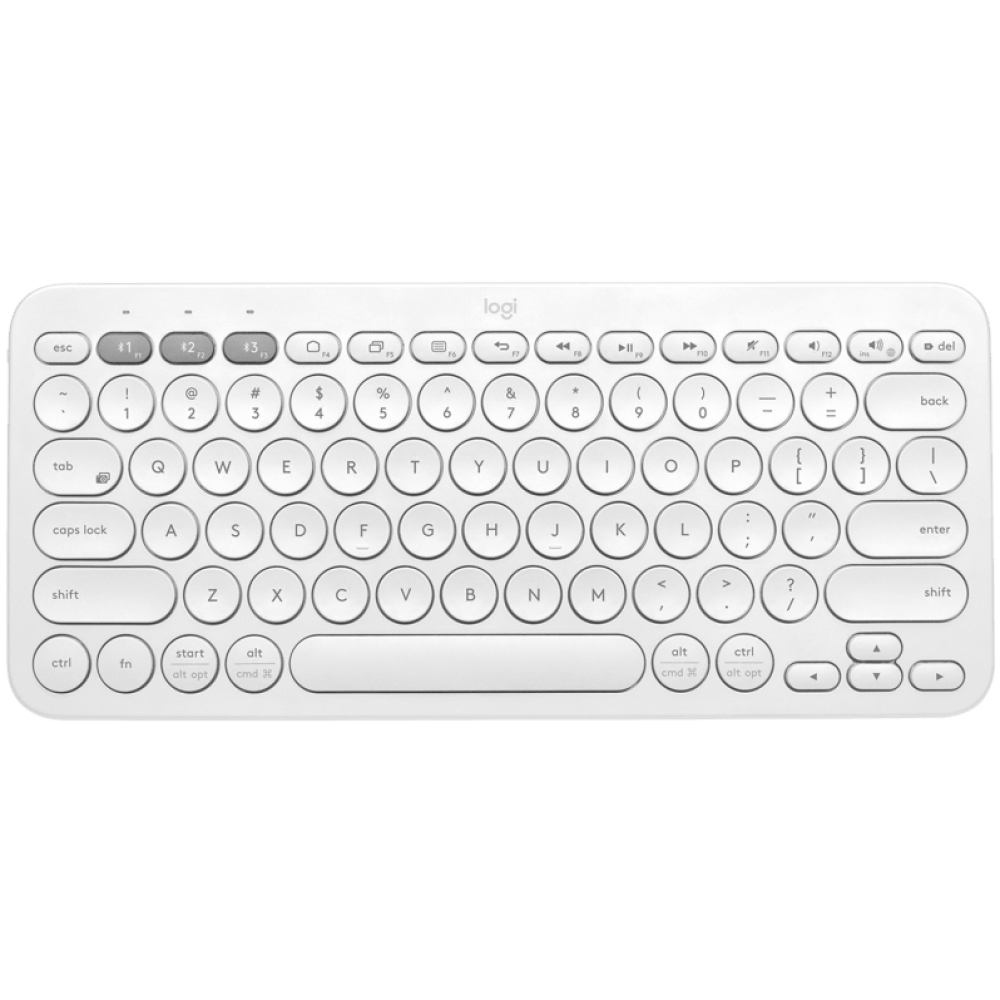 920-009580 K380 Bluetooth Multi-Device Keyboard - White
