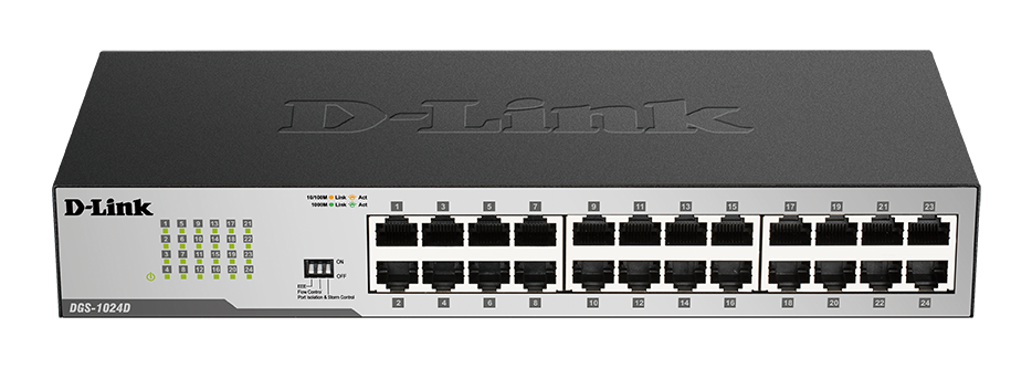 DGS-1024D 24-Port Gigabit Unmanaged Switch (Metal Housing)
