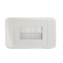 Brush Wall Plate -  White