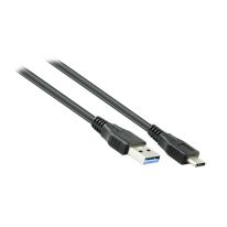 10M USB 3.0 Type-C AM-CM Active Extension Cable Black | 28+24AWG Supports 5Gbps