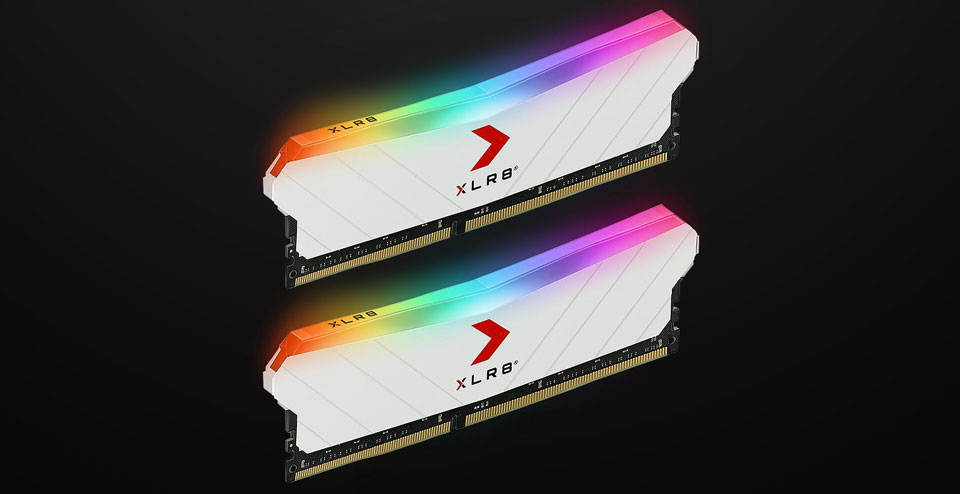 D4360016XRGBW XLR8 RGB DDR4 3600Mhz 16GB (2x8) Desktop Memory White MD16GK2