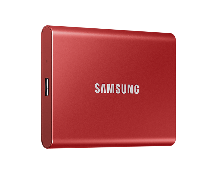Portable SSD T7 500GB USB 3.2 External SSD Metallic Red MU-PC500R/WW