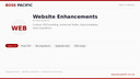 BOSS Pacific Website Enhancements