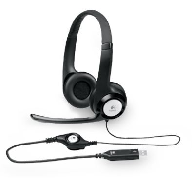 [SPLT-H390] SPLT-H390 Logitech H390 USB Headset Adjustable,USB,2 Years Noise Cancelling Micophone Headphones In-line Audio Controls