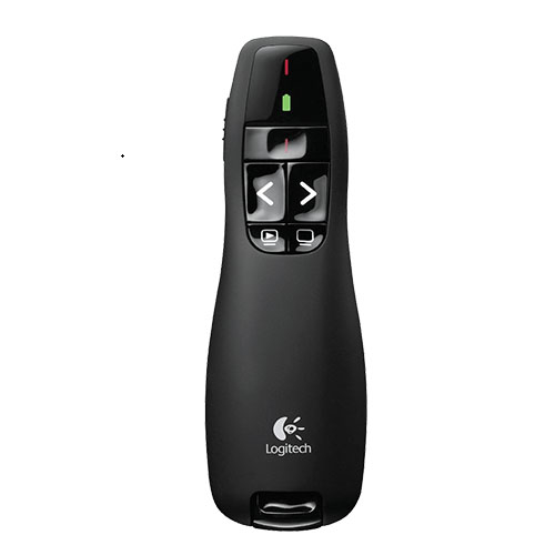 MILT-R400 Logitech R400 Wireless Presenter, 15m Range, Red laser pointer Battery indicator Plug-and-play wireless receiver (LS)