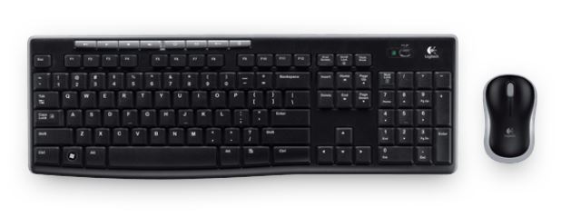 KBLT-MK270R Logitech MK270R Wireless Keyboard and Mouse Combo 2.4GHz Wireless Compact Long Battery Life 8 Shortcut keys