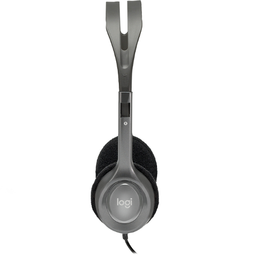 [SPLT-H110-] SPLT-H110- (LS) Logitech H110 Stereo Headset Over-the-head Headphones 3.5mm Versatile Adjustable Microphone for PC Mac