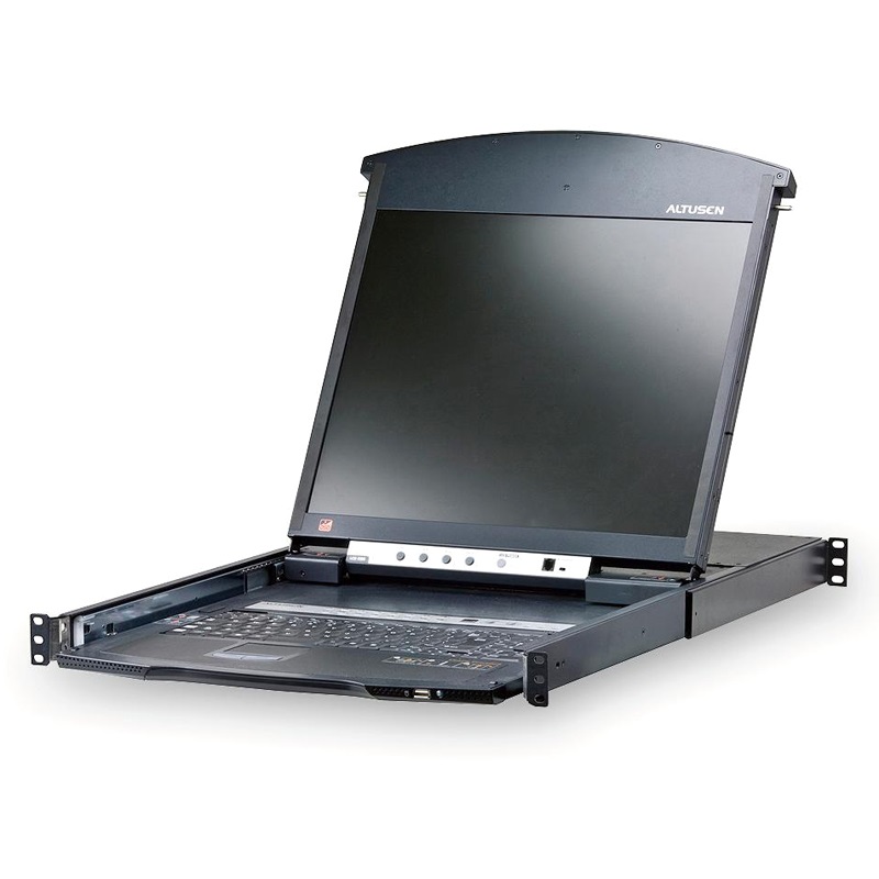 KVA-KL1516MA-I Aten 16 Port Rackmount USB-PS/2 Cat5 17' LCD KVM Over IP Switch with Daisy Chain