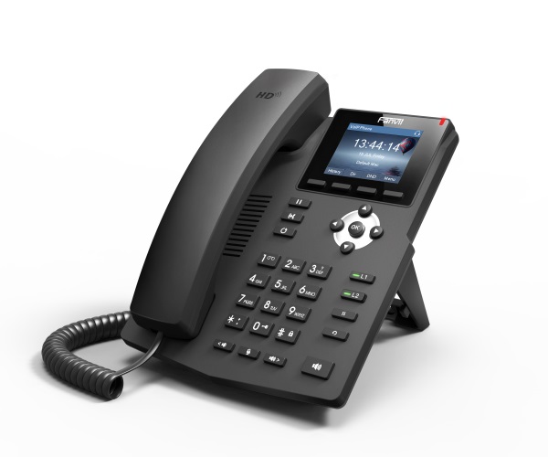 IPF-X3SP Fanvil X3S SOHO IP phone, 4 SIP lines, 2.4in color display, HD voice, 10/100 Ethernet, 3-way conferencing, desktop or wall mount