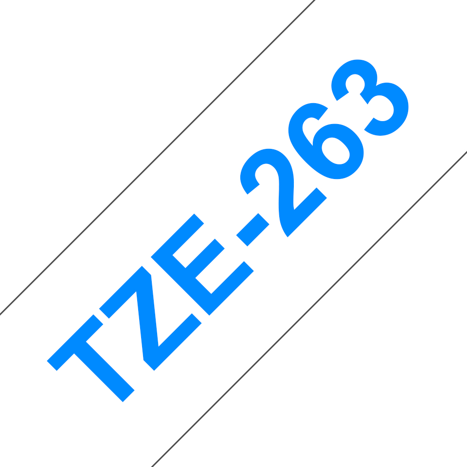 [COB-TZE-263] COB-TZE-263 Brother 36mm Blue on White TZE Tape