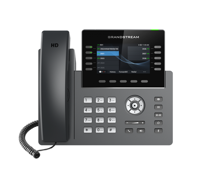 [IPG-GRP2615] IPG-GRP2615 Grandstream GRP2615 10 Line IP Phone, 16 SIP Accounts, 480x272 Colour Screen, HD Audio, Powerable Via POE
