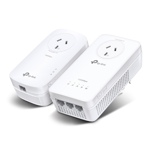 NWTL-WPA8631PKIT TP-Link TL-WPA8631P KIT AV1300 Gigabit Passthrough Powerline AC Wi-Fi Kit AV2 300Mbps 867Mbps 2x2MU-MIMO 300m Range