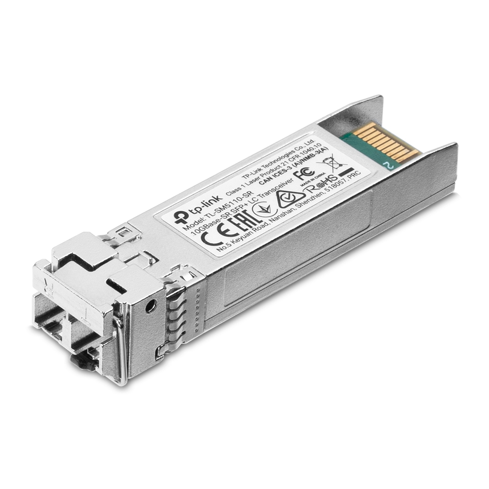 [NWTL-SM5110-SR] NWTL-SM5110-SR TP-Link TL-SM5110-SR 10GBase-LR 10GBase-SR SFP+ LC Transceiver Multi Mode Hot-Pluggable Digital Diagnostic Monitoring SFP+ MSA Compatible