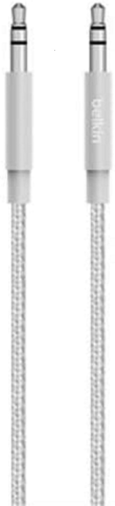 MPABMTMACSLV Belkin MIXIT Metallic AUX Cable (1.2M) - Silver (AV10164bt04-SLV), Versatile, Sleek & Stylish, Durable, Easy to Carry, 2 Years Warranty