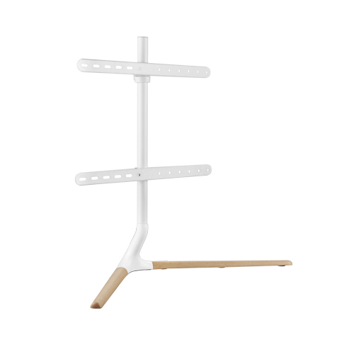 [MABT-FS34-46F-02-W] MABT-FS34-46F-02-W Brateck Modern Linear Tabletop TV Stand For 49'-70' TVs, Weight Capacity: 40kg   -- Matte White & Beech 970x350x765mm (LS)