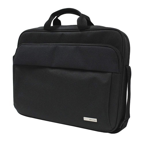 [MPAB16STLBLK] MPAB16STLBLK Belkin 15.6' Simple Toploader Laptop Bag - Black (F8N657), Comfortable Shoulder Strap, Made for Long Travelling, 2 Years Warranty