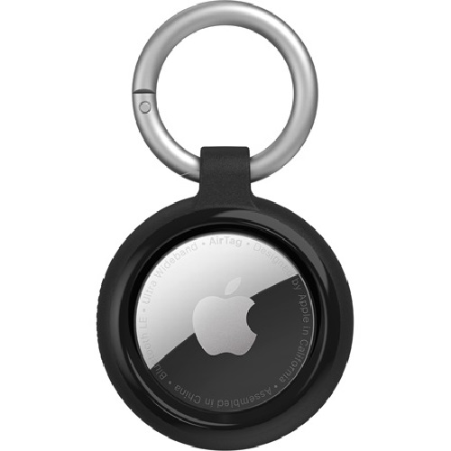MPA-OB-ASTAC-BLK OtterBox Apple AirTag Sleek Case - Black (77-86958), Guards against bumps and dings, Attaches with a durable carabiner, Sleek design, 2 Years Warranty