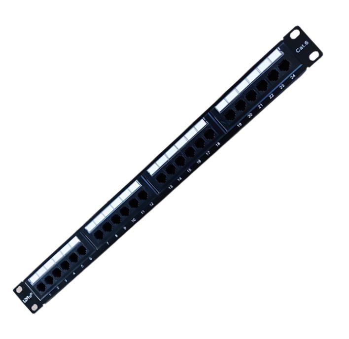 [RCLDR-ACC-PP-24-6] RCLDR-ACC-PP-24-6 LDR 24 Port Cat6/5e Patch Panel Rack Mount - 1U