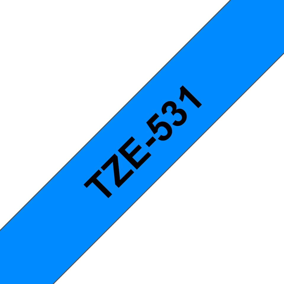 COB-TZE-531 Brother 12MM BLACK ON BLUE TZE TAPE