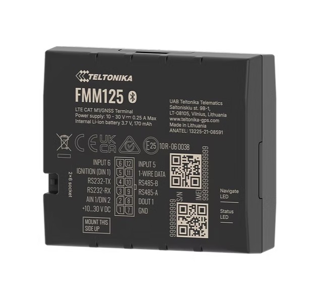 NHT-FMM125 Teltonika FMM125 Versatile 4G LTE Cat M1 tracker with RS232, RS485 interfaces
