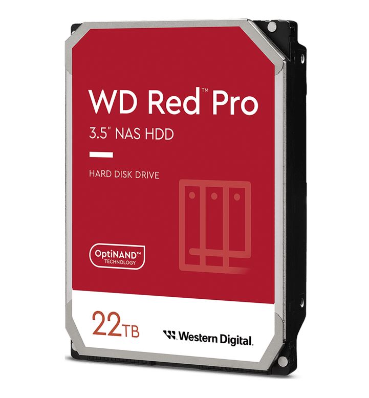 HAWD-RDP35-22TB Western Digital WD Red Pro 22TB 3.5' NAS HDD SATA3 7200RPM 512MB Cache 24x7 300TBW ~24-bays NASware 3.0 CMR Tech 5yrs wty