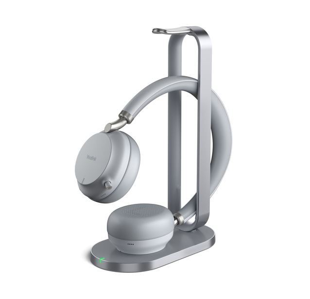 [IPY-BH72-UC-CH-GY] IPY-BH72-UC-CH-GY Yealink BH72 Bluetooth Wireless Stereo Headset, with Charging Stand, Grey, USB-A, Supports Wireless Charging, Rectractable Mic, 40 hours battery life
