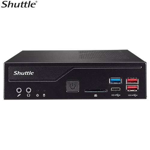 SYS-DH670 Shuttle DH670 Slim Mini PC 1L Barebone-Support Intel 12th Gen, 2x DDR4, 2.5' HDD/SSD bay, 2xLAN, 2x RS232(RS422/485), 2xHDMI, 2xDP, 120W