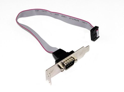 SV-DB9-LP Server - Generic DB9 Serial Header Cable with Low Profile Bracket - 30cm cable length