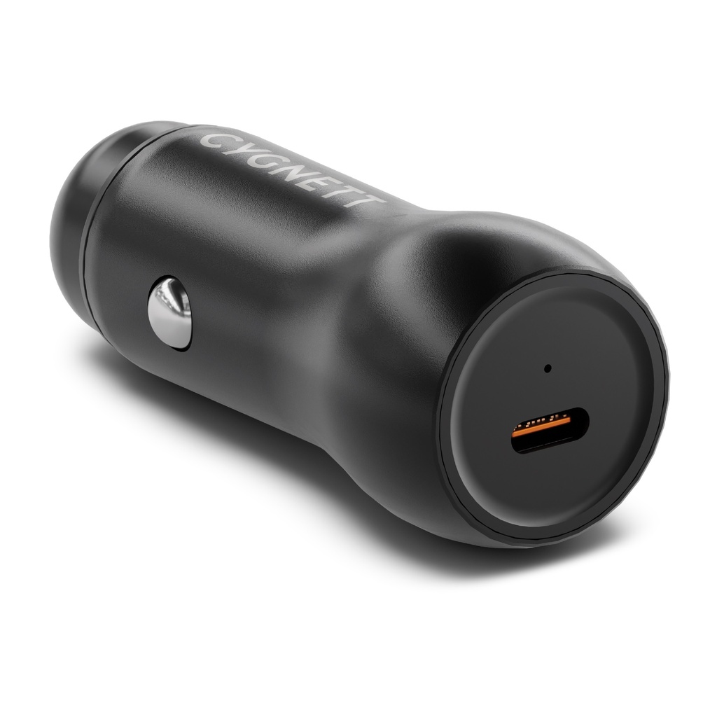 [MPA-CY4707CYCCH] MPA-CY4707CYCCH Cygnett CarPower 45W USB-C Car Charger - Black (CY4707CYCCH), Aluminium Alloy Finish, LED Charge Indicator, 2 Years Warranty