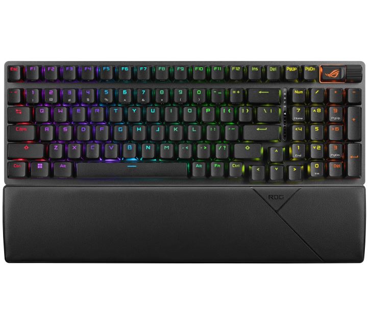 [KBA-STRIXIIWL-SNOW] KBA-STRIXIIWL-SNOW ASUS ROG STRIX SCOPE II 96 WL Snow Switch NX Wireless Gaming Mechanical Keyboard, Tri-mode Connection, Streamer hotkeys, Multifunction controls