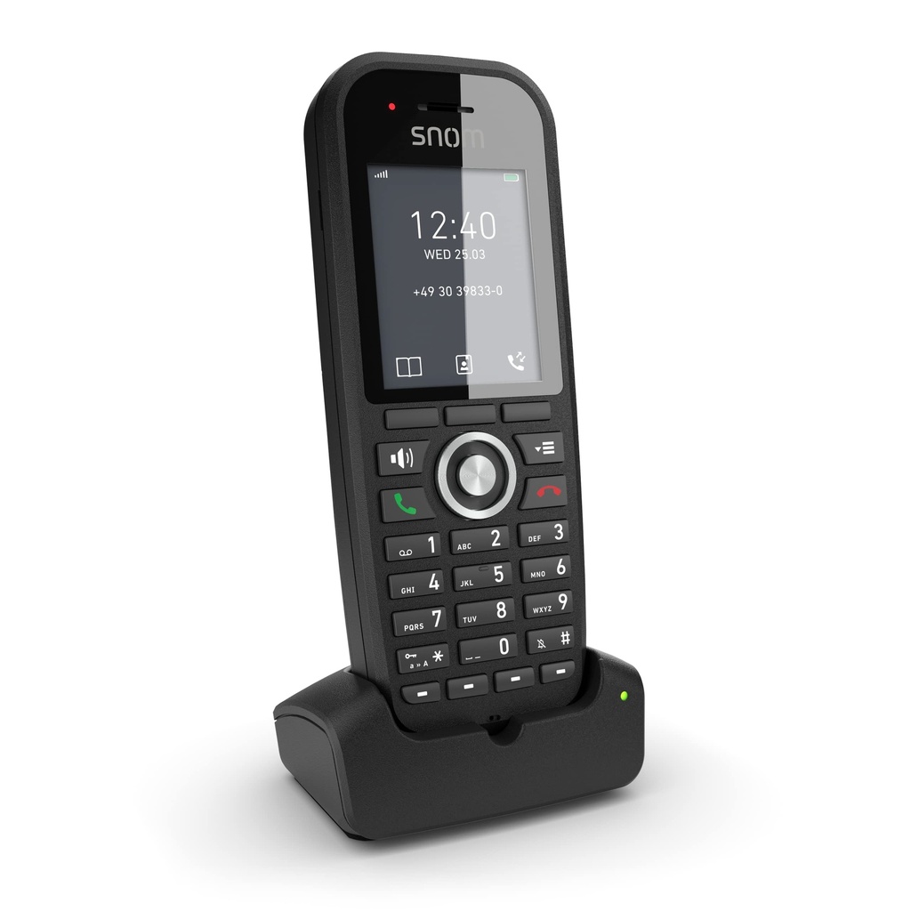 IPS-M30 SNOM M30 IP DECT Handset, Multicell Compadible, Backlit Keyboard, Long Stangby Time,  Hold or Forward, Black **Please add IPS-4661-AU**