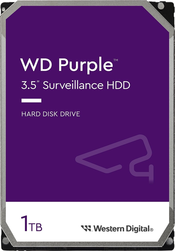 [HAWD-WD11PURZ] HAWD-WD11PURZ Western Digital WD11PURZ WD Purple 1TB 3.5' Surveillance HDD 5400RPM 64MB SATA3 110MB/s 3yrs  limited warranty