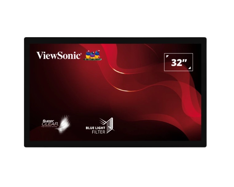 MNV-TD3207 ViewSonic TD3207 32' 1080p Open Frame 10-Point PCAP Touch Monitor, 24/7 Operation and HDMI, DisplayPort and RS232, Kiosk, Factory, IP54 Front waterPF