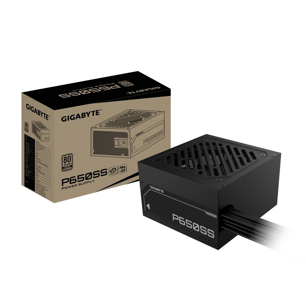 PSG-P650SS Gigabyte GP-P650SS 650W ATX PSU Power Supply 80+ Silver 120mm 12V >100K Hrs 50-60 Hz 650W 120mm Fan