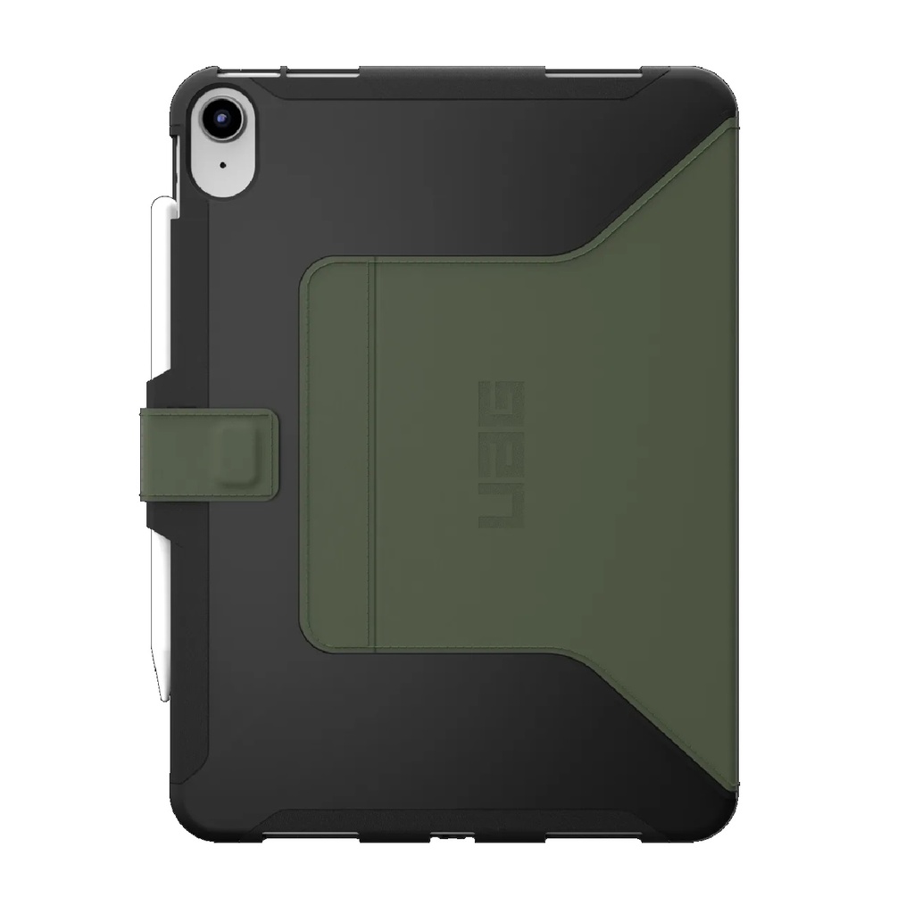 MPA-12339I114072 UAG Scout Apple iPad (11') 11th Gen (A16) / iPad 10th Gen (10.9') Folio Rugged Case (Black/Olive) - DROP+ Military Standard, 1 Year Warranty