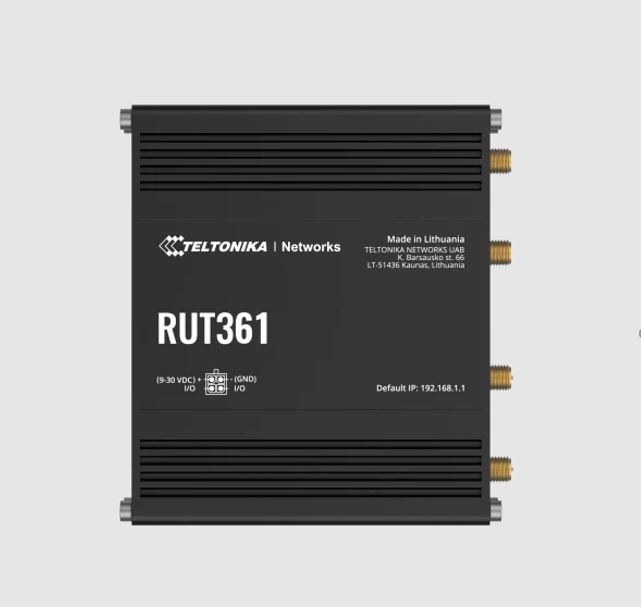 [NHT-RUT361] NHT-RUT361 Teltonika RUT361 Industrial Cellular Router, Compact and Powerful Industrial 4G LTE Cat 6 Router/Firewall, Rugged Aluminium Housing, PSU included
