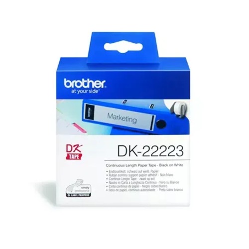 [COB-DK22223] COB-DK22223 Brother DK-22223 - WHITE CONTINUOUS PAPER ROLL 50MM X 30.48M