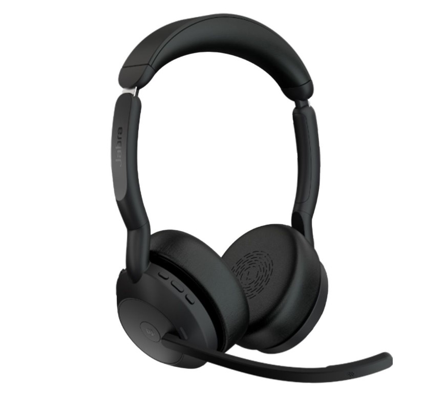 SPJ-EVL2-55-MS-S-A Jabra Evolve2 55 USB A Stereo Teams Active Noise Cancellation, Link 380 Bluetooth® Adapter ,30m Wireless Range, 18 Hours Battery Life