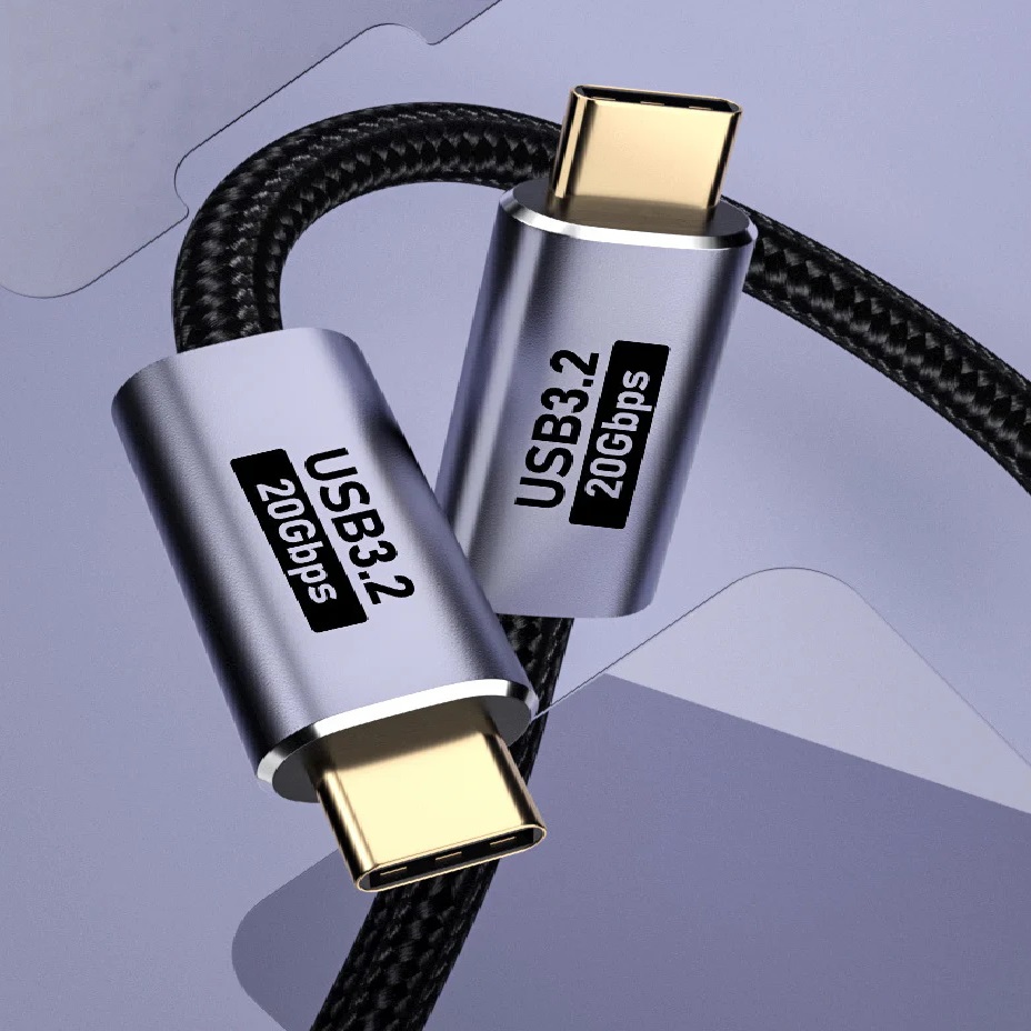 MPA-6976552042406 USP BoostUp Cafule Braided USB-C to USB-C (3.2 Gen2) Charge & Video Cable (1.5M) -Black,5A/100W PD,20Gbps,8K/60Hz,USB-C Compatibility,5 Years Warranty