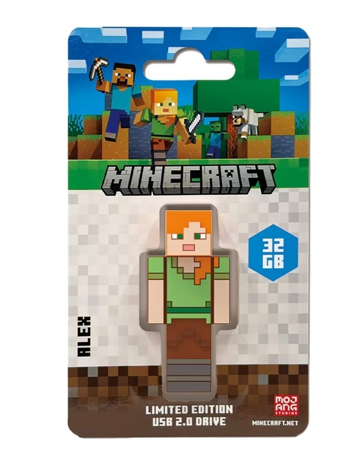 [USV-66977] USV-66977 Verbatim Minecraft Alex - Collector's Edition USB Flash Drive - 32GB - Alex Retail Pack - Minecraft Movie 2025
