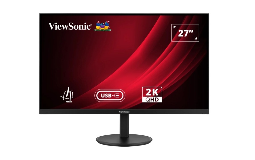 [MNV-VG2708U-2K] MNV-VG2708U-2K ViewSonic 27' VG 2K 2560 X 1440 SuperClear IPS, USB-C 65w  Hub, DP, Height Adjust, 3y Advance Replacement, Business Pro Monitor,3YARW