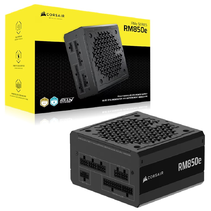 [PSCP-RM850E-GOLD3.1] PSCP-RM850E-GOLD3.1 Corsair RMe Series RM850e Fully Modular Low-Noise ATX Power Supply (AU), Cybenetics Gold, ATX12V 3.1, 2x PATA, 2x EPS, 6x SATA, 3x PCIe
