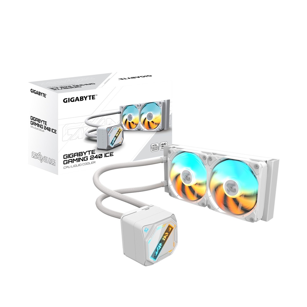 [CFGP-GME-240I] CFGP-GME-240I GIGABYTE GAMING 240 ICE all-in-one liquid cooler, Intel 1851 / 1700 / 115X / 1200, AMD AM5 / AM4, Color ICE
